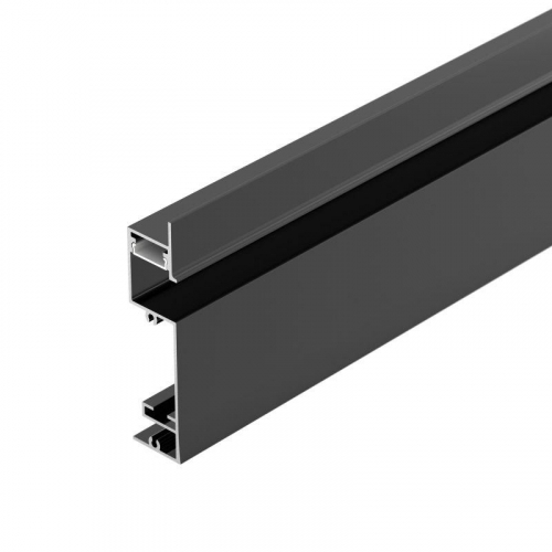 043480 Профиль PLINTUS-H73-F-2000 BLACK L2000 алюм. Arlight 
