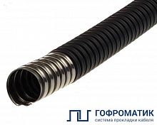zeta44825 Металлорукав в ПВХ изоляции Р3-НП нг 32 В1.5 нерж. сталь (уп.25м) ГОФРОМАТИК 