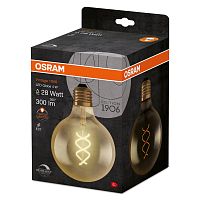 Лампа светодиодная филаментная Vintage 1906 LED dim CL GLOBE125 GOLD 25 820 4.5Вт тепл. бел. E27 диммир. зол. OSRAM 4058075270008 в г. Санкт-Петербург 