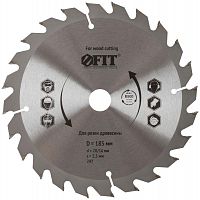 37738 Диск пильный для циркулярных пил по дереву 185х20/16х24T FIT 