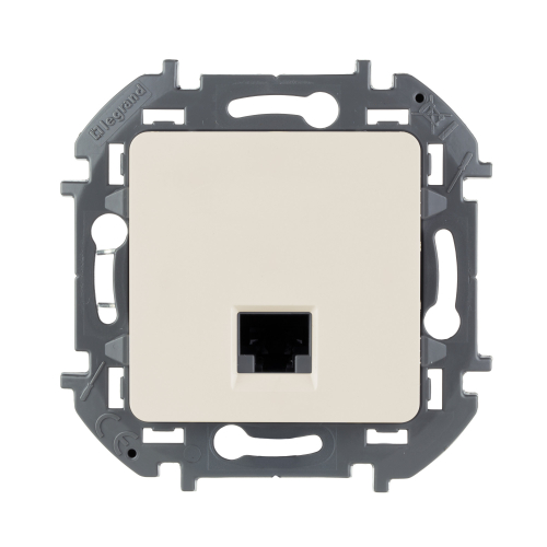 INSPIRIA розетка информационная RJ 45  категория 5e UTP  слоновая кость в г. Санкт-Петербург 