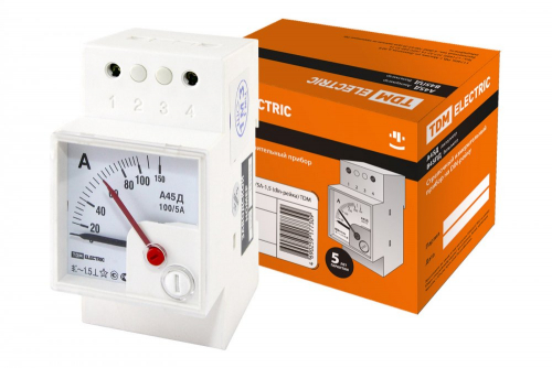 SQ1102-0301 Амперметр А45Д  100/5А-1.5 (DIN-рейка) TDM