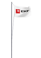 Мачта молниеприемная секционная активная стальная c флагом ММСАС-Ф-13 L13м PROxima EKF mmsas-f-13 в г. Санкт-Петербург 