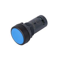 SB7NA65 Кнопка моноблочная SB7 22мм с возвратом пластик 1НО+1НЗ IP65 син. SE 