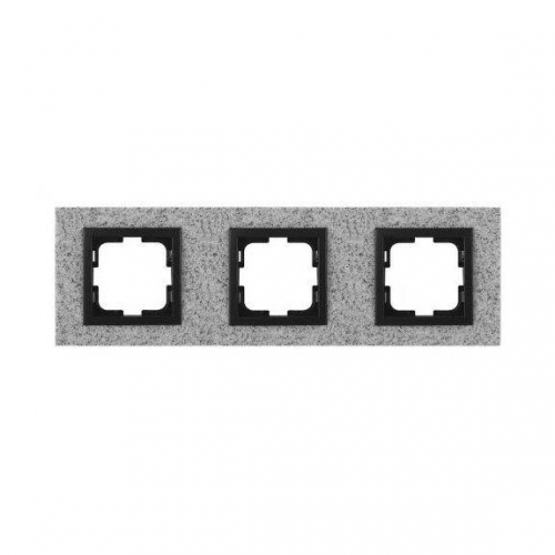 Рамка 3-постовая Mono Electric Style Granit белый гранит 107-600000-162 в г. Санкт-Петербург 