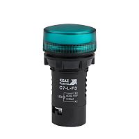 362154 Лампа светодиодная OptiSignal Compact D22 С7-L-F3 зел. 110В AC/DC XB7EV03GP КЭАЗ 