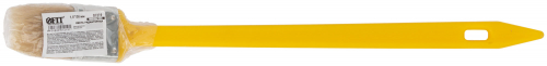 Кисть радиаторная, натуральная светлая щетина, желтая пластиковая ручка 1.5" (38 мм) в г. Санкт-Петербург  фото 3