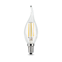 Лампа светодиодная филаментная Black Filament 9Вт свеча на ветру 2700К тепл. бел. E14 680лм GAUSS 104801109 в г. Санкт-Петербург 