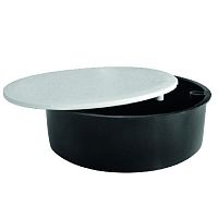 КМ-500000192-048 Коробка монтажная У192 d102х30мм крышка IP20 бел./черн. Урал Пак 