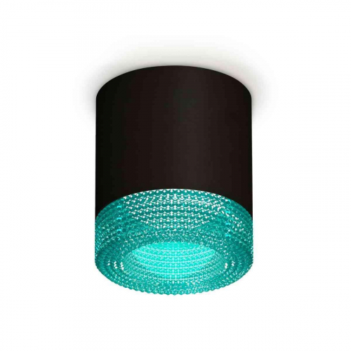 Комплект накладного светильника Ambrella light Techno Spot XS7402013 SBK/BL черный песок/голубой (C7402, N7194) в г. Санкт-Петербург 