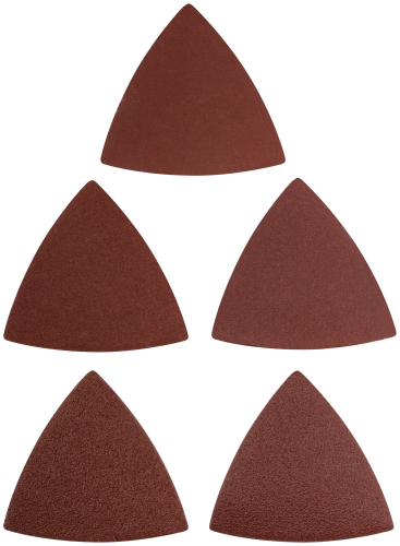 Листы шлифовальные треугольные на тканевой основе, 80 мм, набор 5 шт. в г. Санкт-Петербург 