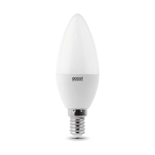 Лампа светодиодная LED 7 Вт 470 Лм 4100К белая E14 Свеча (3 лампы в упаковке) Elementary Gauss в г. Санкт-Петербург 