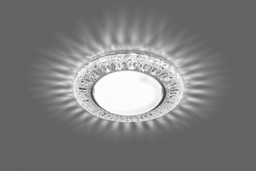 Светильник встраиваемый с белой LED подсветкой Feron CD4022 потолочный GX53 без лампы прозрачный 29475 в г. Санкт-Петербург  фото 2