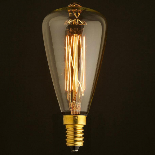 Лампа накаливания E14 40W прозрачная 4840-F в г. Санкт-Петербург  фото 2