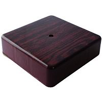 КР-513180100-060 Коробка распаячная 100х100х29мм IP40 для кабель-канала темн. дерево Урал Пак 