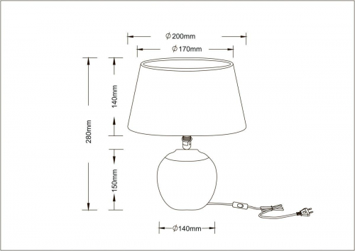 Настольная лампа Arte Lamp Scheat A5033LT-1WH в г. Санкт-Петербург  фото 2