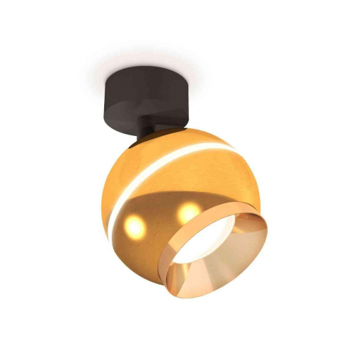 Комплект накладного светильника Ambrella light Techno Spot XM1105002 PYG/SBK золото желтое полированное/черный песок (A2210,C1105,N7034) в г. Санкт-Петербург 
