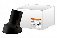 SQ0335-0078 Патрон Е27 настенный, термостойкий пластик, наклонный, черный, Б/Н TDM