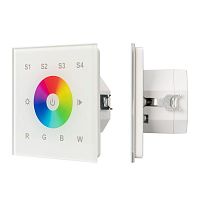 037200 Панель сенсорная DALI-901-11-1G-4SC-RGBW-DT8-IN White (BUS/230В) (IP20 пластик) INTELLIGENT ARLIGHT 