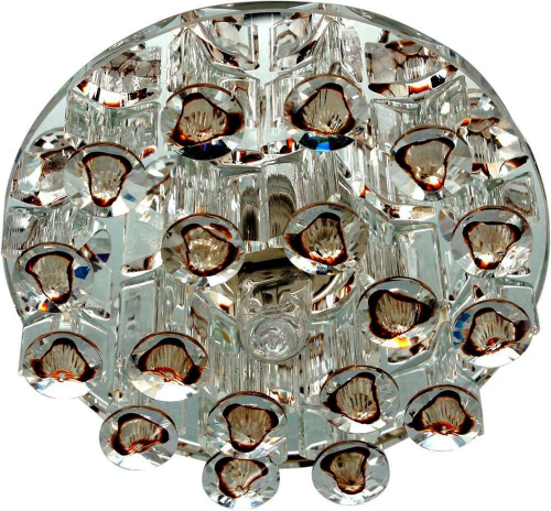 Светильник встраиваемый Feron 1550 потолочный JCD9 G9 коричневый-прозрачный 28430 в г. Санкт-Петербург 