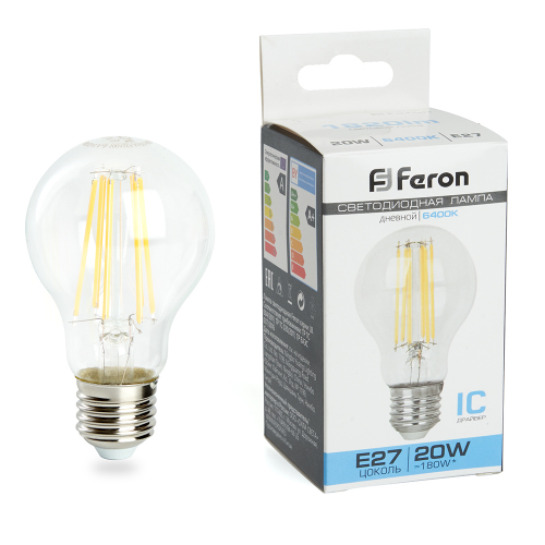 Лампа светодиодная Feron LB-620 Шар E27 20W 175-265V 6400K 48285 в г. Санкт-Петербург 