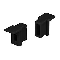 044087 Заглушка SL-MINI-6-H9 BLACK c отверстием пластик (комплект) Arlight 