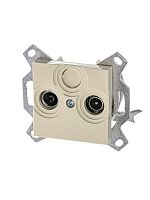 2CHH083503A6017 Розетка телевизионная оконечная TV/R Levit сл. кость ABB 