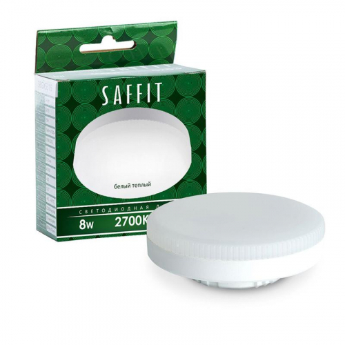 55185 Лампа светодиодная SB08 8Вт 2700К GX53 230В SAFFIT 