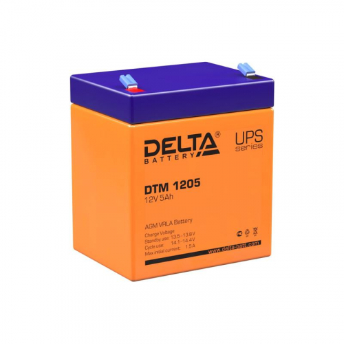 4614010050006 Аккумулятор UPS 12В 5А.ч DTM 1205 Delta 