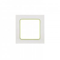 Рамка 1-м Стокгольм бел. с линией цвета зел. PROxima EKF EXM-G-302-20 в г. Санкт-Петербург 