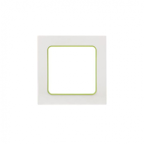 Рамка 1-м Стокгольм бел. с линией цвета зел. PROxima EKF EXM-G-302-20 в г. Санкт-Петербург 