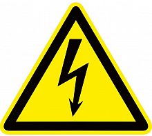 Знак пластик "Опасность поражения электрическим током" (Молния) W08 150х150мм PROxima EKF pn-1-02 в г. Санкт-Петербург 