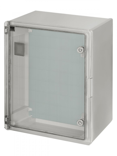 SQ0933-0210 Бокс пластиковый ЩМП-0-10, прозр. крышка, ABS, IP65, от -45 до +75 °С, навесной, (500x350x220) TDM