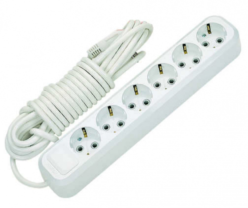 MGP182 Удлинитель 6х2м с заземл. 16А IP20 Makel 