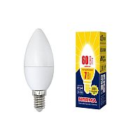 Лампа светодиодная E14 7W 3000K матовая LED-C37-7W/WW/E14/FR/NR UL-00003796 в г. Санкт-Петербург 