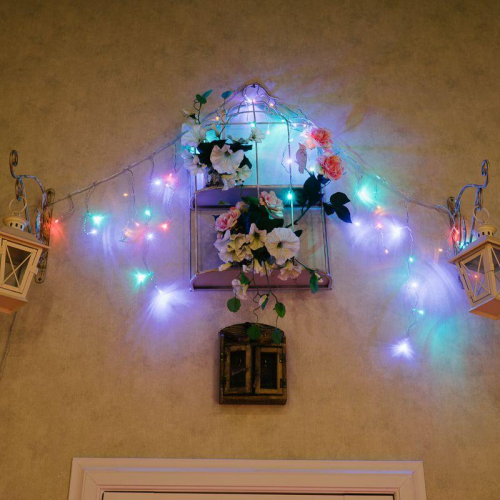 Гирлянда "Айсикл" (бахрома) 1.8х0.5м LED RGB 230В провод прозр. Neon-Night 255-009 в г. Санкт-Петербург  фото 10