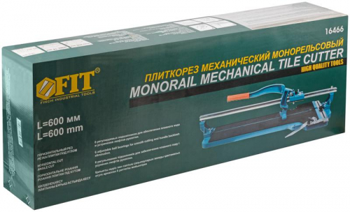 16466 Плиткорез на подшипникахмонорельсовый профи 600мм FIT  фото 3