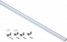 Профиль алюминиевый для LED ленты 1607 накладной прямоуг. опал (дл.2м) компл. аксессуров IEK LSADD1607-SET1-2-N1-1-08 в г. Санкт-Петербург 