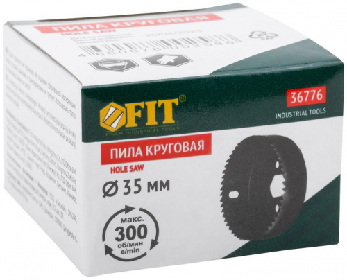 36776 Пила круговая инструментальная сталь 35мм FIT  фото 3