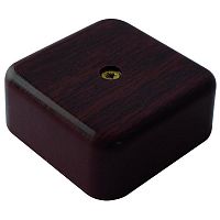 КР-513180050-100 Коробка распаячная 50х50х20мм IP40 для кабель-канала темн. дерево Урал Пак 