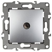 Б0027433 Розетка телевизионная проходная TV Эра12 12-3102-03 IP20 алюм. Эра 