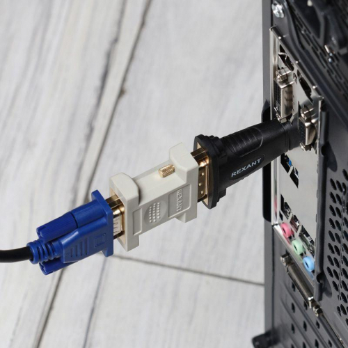 Переходник штекер HDMI - гнездо DVI-I Rexant 17-6807 в г. Санкт-Петербург 
