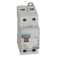 411504 Выключатель дифференциального тока (УЗО) 2п 25А 30мА тип AC DX3 ИЭК Leg 