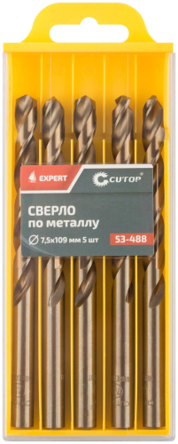 Сверло по металлу Cutop EXPERT, 7.5х109 мм (5 шт) в г. Санкт-Петербург  фото 3