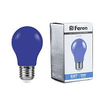 Лампа светодиодная Feron LB-375 E27 3W синий 25923 в г. Санкт-Петербург 