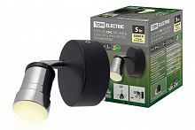 SQ0358-0228 Спот LED СНС 5Вт, 3000 K, 230 В, 50 Гц, IP44, Костус, черный/хром TDM