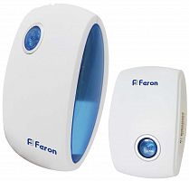 Звонок дверной беспроводной Feron E-376 Электрический 36 мелодии белый синий с питанием от батареек 23689 в г. Санкт-Петербург 