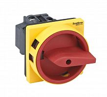 MSD20410R Выключатель-разъединитель 4п 20А IP20 с красн. рукоят. на дверцу 4 винтами с замком SE 
