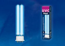 UL-00004683 Лампа люминесцентная ультрафиолетовая бактерицидная ESL-PL-9/UVCB/2G7/CL спектр UVC 254нм картон Uniel 