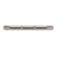 NMC-RP24SE2-1U-MT Патч-панель 19дюйм 1U 24 порта кат.6 (класс E) 250МГц RJ45/8P8C 110/KRONE T568A/B полный экран с органайзером метал. NIKOMAX 